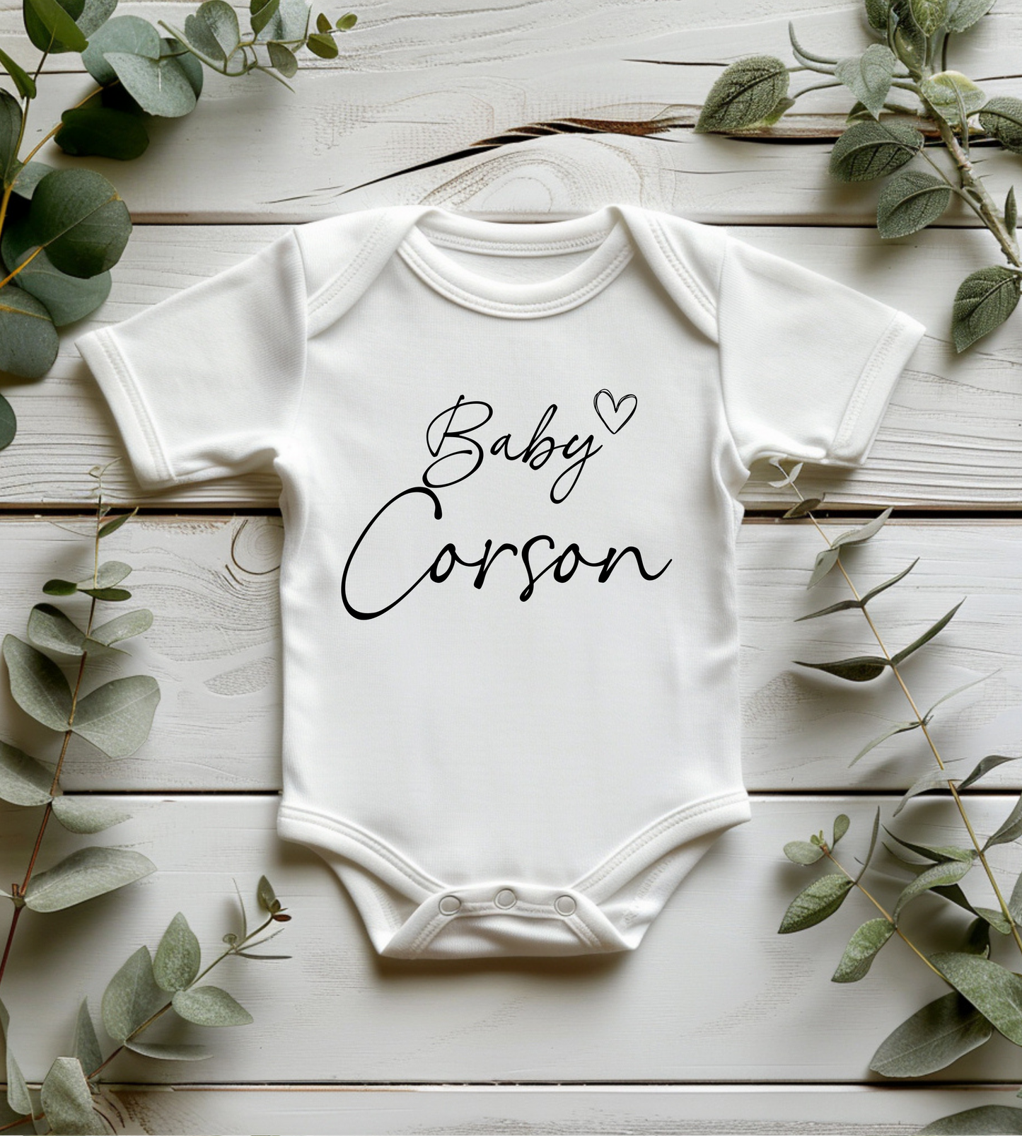 Personalised New Baby Vest